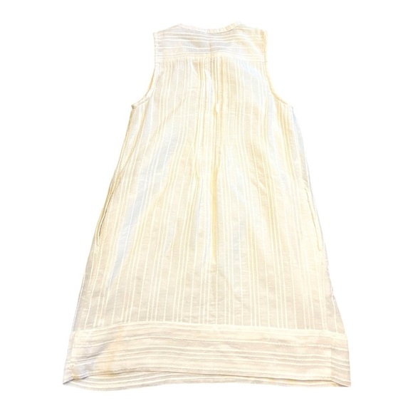 Faherty Isha Dress 100% Organic Cotton Sz S White - Picture 3 of 5